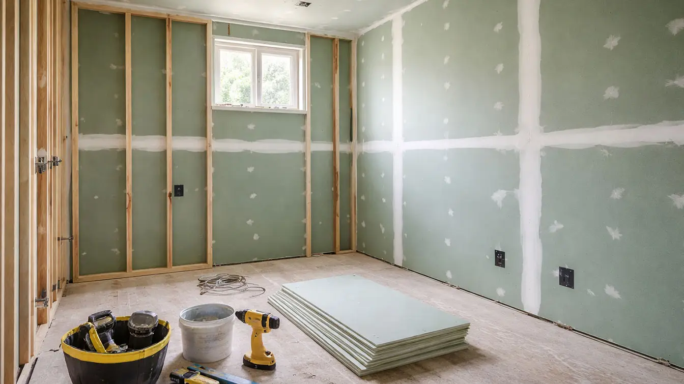 Moisture-Resistant Drywall
